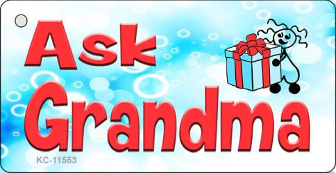 Ask Grandma Novelty Metal Key Chain KC-11553