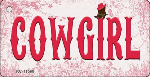 Cowgirl Novelty Metal Key Chain KC-11568