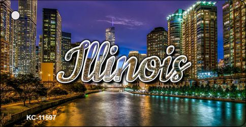 Illinois River City Lights Key Chain KC-11597