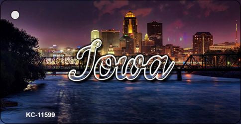 Iowa Bridge City Lights Key Chain KC-11599