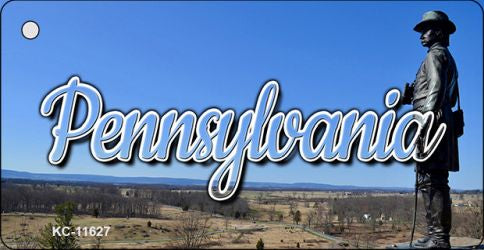 Pennsylvania Delaware City Skyline Key Chain KC-11627