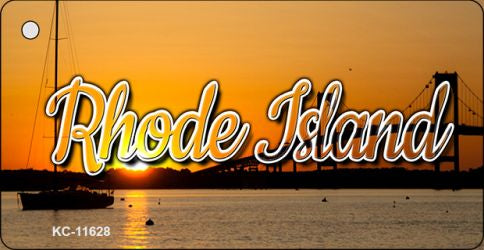 Rhode Island River Sunset Key Chain KC-11628