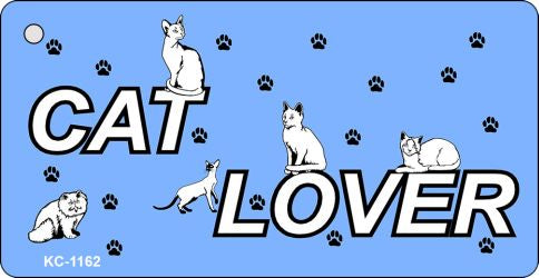 Cat Lover Novelty Aluminum Key Chain KC-1162