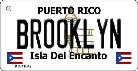Brooklyn Puerto Rico Novelty Metal Key Chain KC-11642