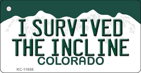 I Survived The Incline Colorado Novelty Metal Key Chain KC-11656