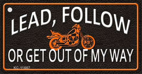 Lead Follow Novelty Metal Key Chain KC-11667