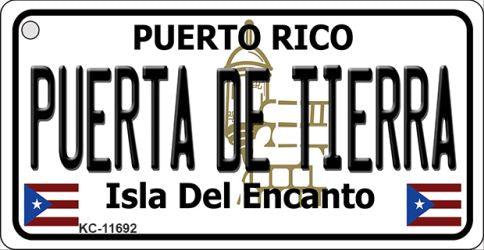 Puerta De Tierra Puerto Rico Flag Novelty Key Chain KC-11692