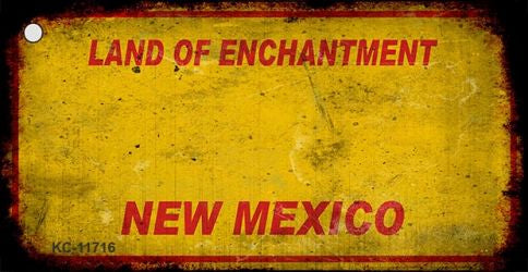 New Mexico Rusty Blank Key Chain KC-11716
