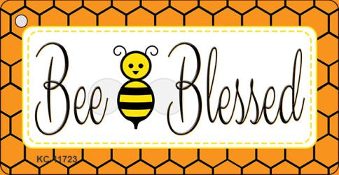 Bee Blessed Simple Novelty Metal Key Chain KC-11723