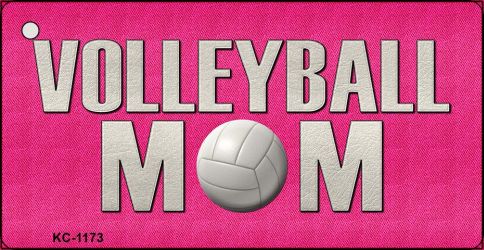 Volleyball Mom Novelty Aluminum Key Chain KC-1173