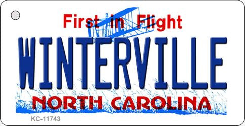 Winterville North Carolina Novelty Metal Key Chain KC-11743