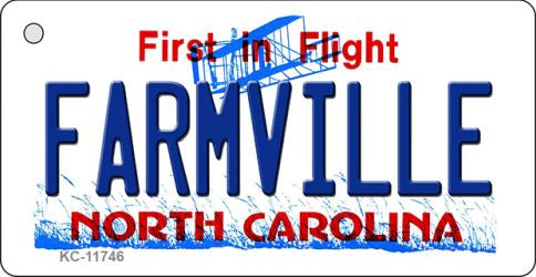 Farmville North Carolina State Novelty Metal Key Chain KC-11746