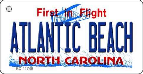 Atlantic Beach North Carolina State Novelty Metal Key Chain KC-11749