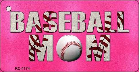 Baseball Mom Novelty Aluminum Key Chain KC-1174