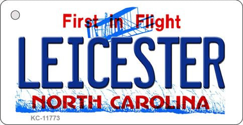 Leicester North Carolina Novelty Metal Key Chain KC-11773