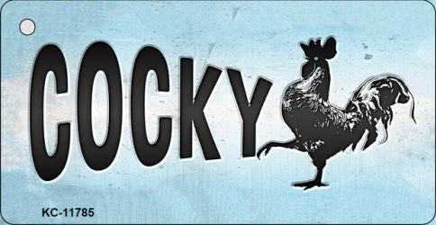 Cocky Chicken Novelty Metal Key Chain KC-11785