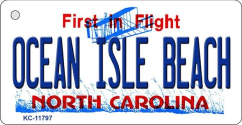 Ocean Isle Beach North Carolina Novelty Metal Key Chain KC-11797