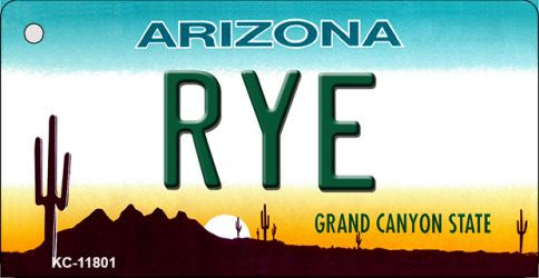 Arizona Rye Novelty Metal Key Chain KC-11801