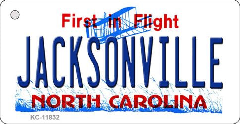 Jacksonville North Carolina Novelty Metal Key Chain KC-11832