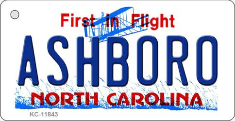 Ashboro North Carolina Novelty Metal Key Chain KC-11843