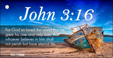 John 3 16 Novelty Metal Key Chain KC-11868