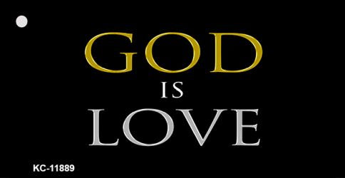 God Is Love Novelty Metal Key Chain KC-11889