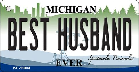 Michigan Best Husband Novelty Metal Key Chain KC-11904