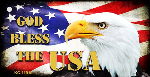 God Bless The USA Novelty Metal Key Chain KC-11910