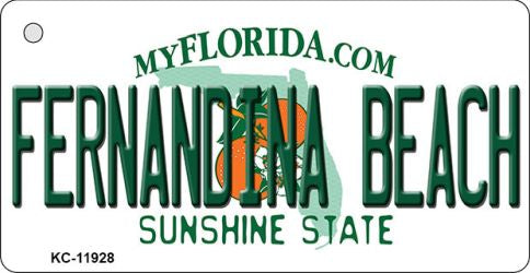 Florida Fernandina Beach Novelty Metal Key Chain KC-11928