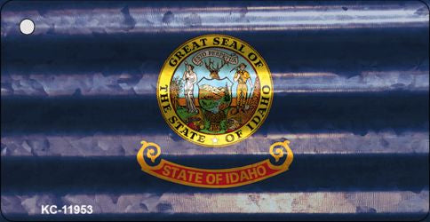 Idaho Corrugated Flag Novelty Key Chain KC-11953