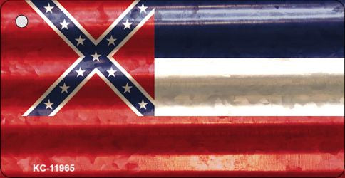 Mississippi Corrugated Flag Novelty Key Chain KC-11965