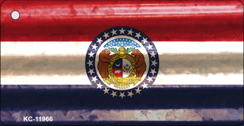 Missouri Corrugated Flag Novelty Key Chain KC-11966