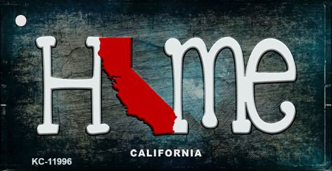California Home State Outline Novelty Key Chain KC-11996