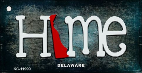 Delaware Home State Outline Novelty Key Chain KC-11999