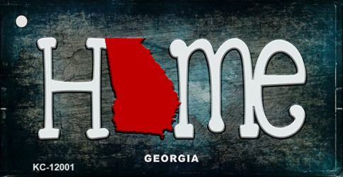 Georgia Home State Outline Novelty Key Chain KC-12001