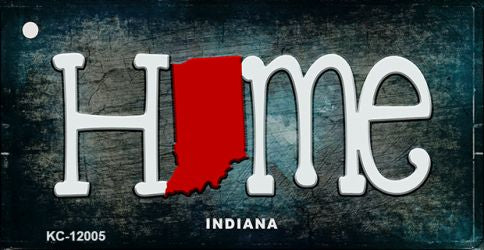Indiana Home State Outline Novelty Key Chain KC-12005
