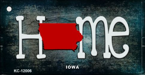 Iowa Home State Outline Novelty Key Chain KC-12006
