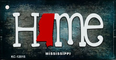 Mississippi Home State Outline Novelty Key Chain KC-12015