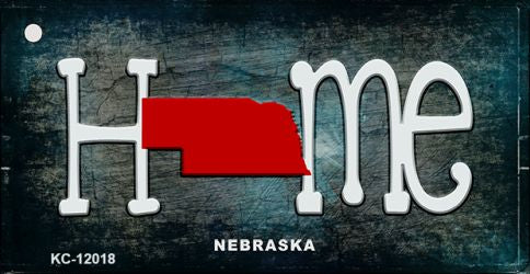 Nebraska Home State Outline Novelty Key Chain KC-12018