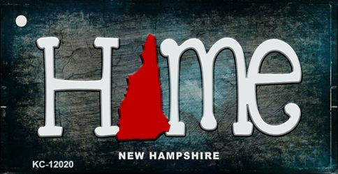 New Hampshire Home State Outline Novelty Key Chain KC-12020