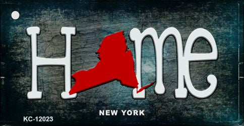 New York Home State Outline Novelty Key Chain KC-12023