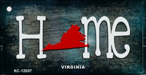 Virginia Home State Outline Novelty Key Chain KC-12037