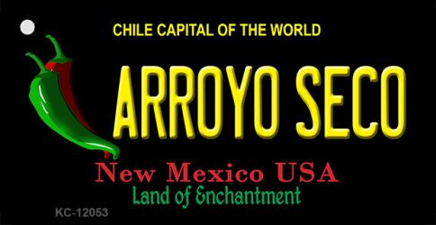 Arroyo Seco Black New Mexico Novelty Metal Key Chain KC-12053