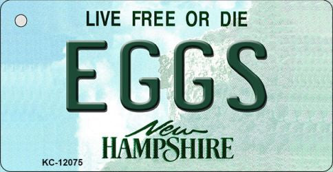 Eggs New Hampshire State Novelty Metal Key Chain KC-12075