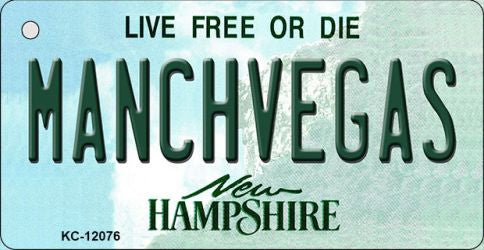 Manchvegas New Hampshire State Novelty Metal Key Chain KC-12076
