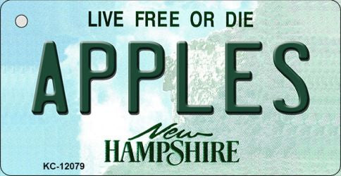 Apples New Hampshire State Novelty Metal Key Chain KC-12079