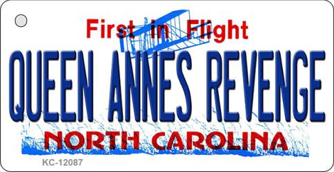 Queen Annes Revenge North Carolina State Novelty Metal Key Chain KC-12087