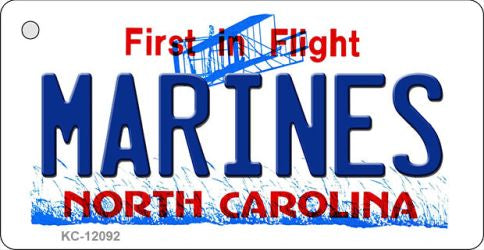 Marines North Carolina State Novelty Metal Key Chain KC-12092