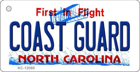 Coast Guard North Carolina State Novelty Metal Key Chain KC-12095