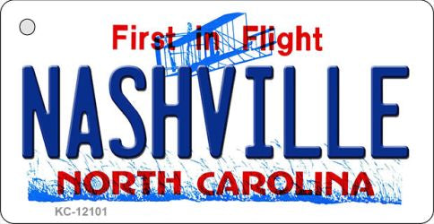 Nashville North Carolina State Novelty Metal Key Chain KC-12101